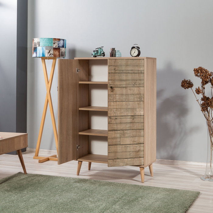Hanah Home Multibox - 728 Armario Multiusos Roble Sonoma